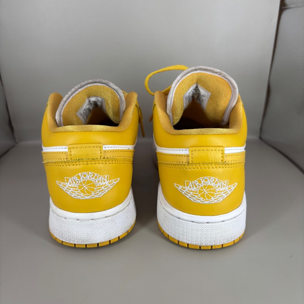 Nike Air Jordan 1 Low Pollen Yellow White GS 553560-171 Kids 6.5Y Womens 8 - Picture 4 of 7